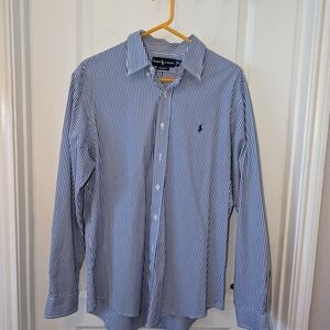 Men's Blue Striped Shirt
